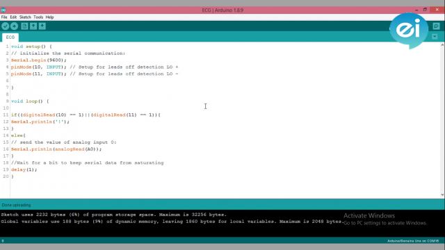 Uploading Sketch to arduino