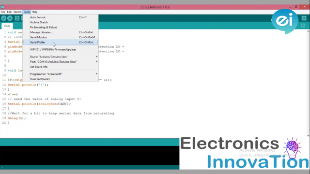 Uploading Sketch to arduino