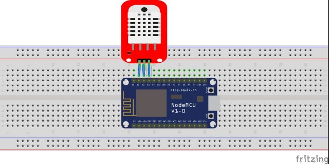 Circuit dragram_ DHT22 with Nodemcu