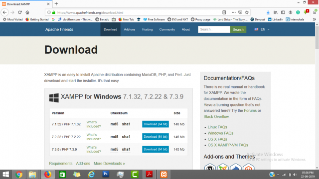 Download Xampp