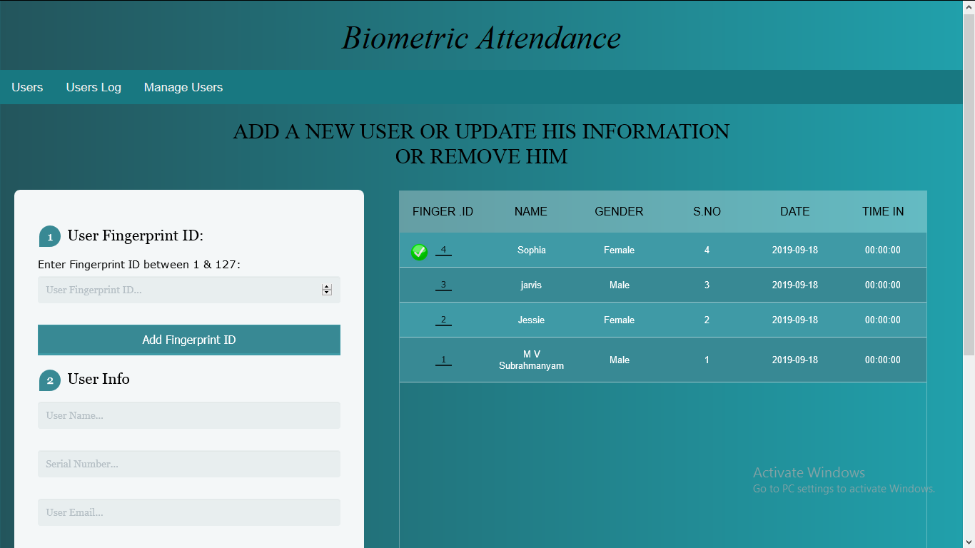 Portable IoT Based Fingerprint Biometric Attendance System Using ...