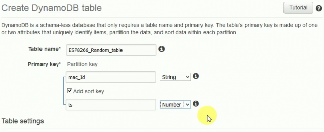 create-dynamodb-table