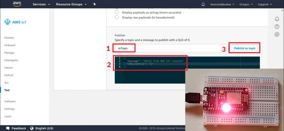 Controlling LED from AWS using NodeMCU & Arduino IDE. - Electronics ...