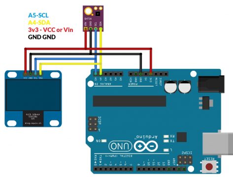 SHT31+Arduino+OLED Display