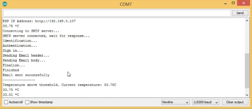 Email Alert Based On Temperature Threshold With ESP32 - Electronics ...