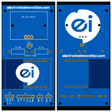 Motion triggered Telegram Alert device with help of ESP32 camera_PCB_picture