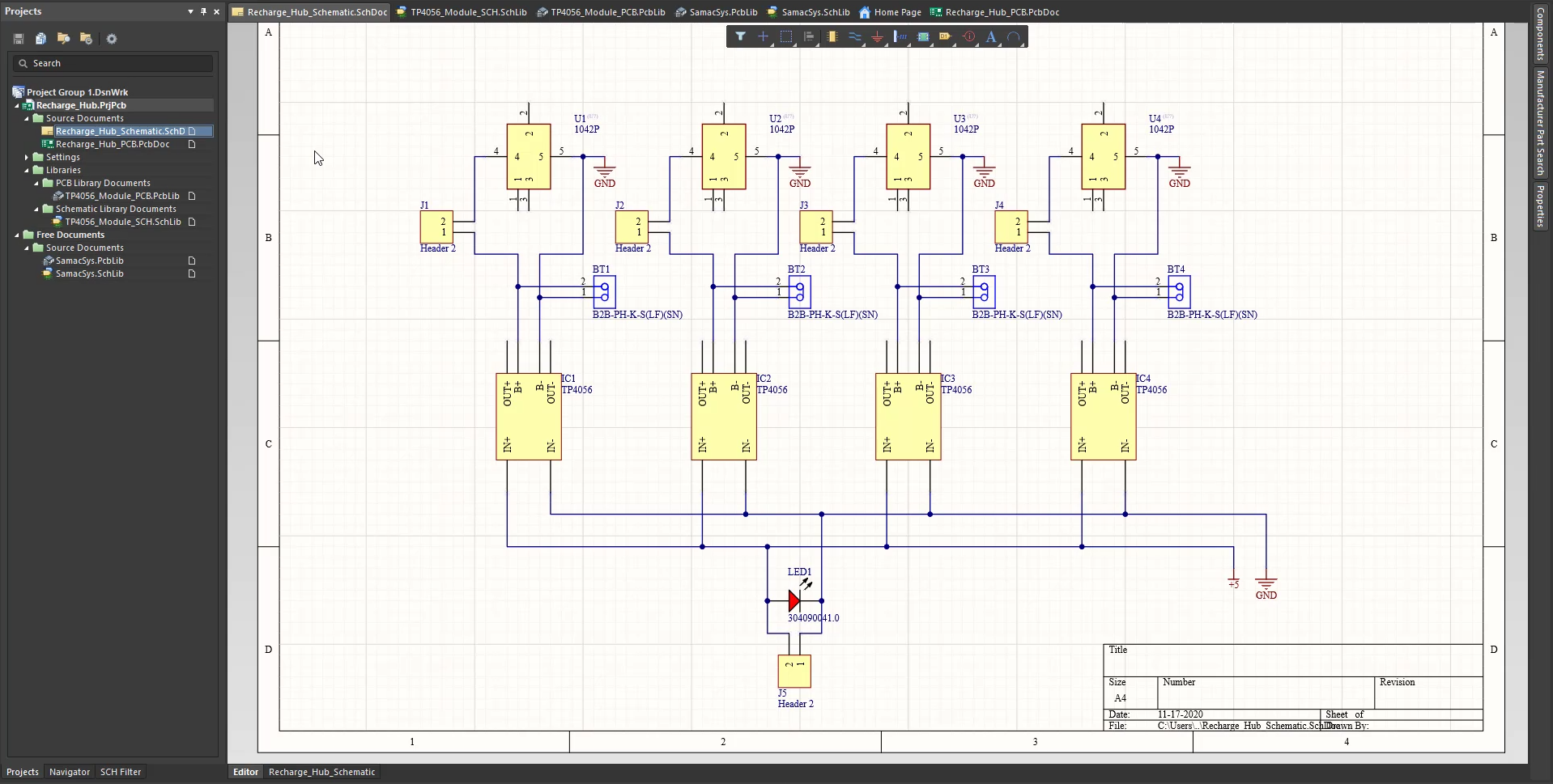 Schematic design Altium