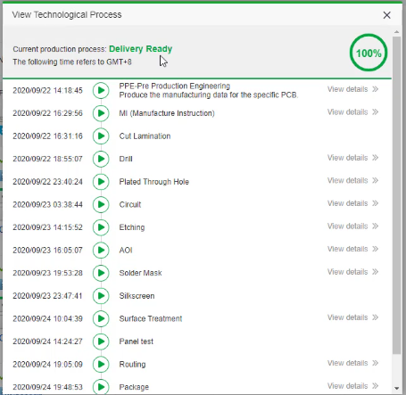 PCBway production tracking