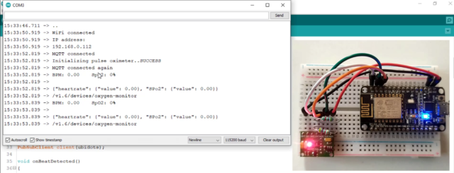 IoT based Smart Patient Blood Oxygen monitor with ESP8266