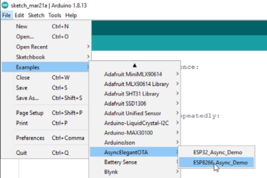 ESP8266 OTA