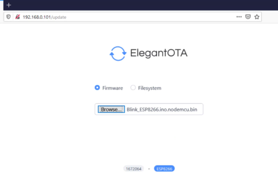 ESP8266 Elegant OTA