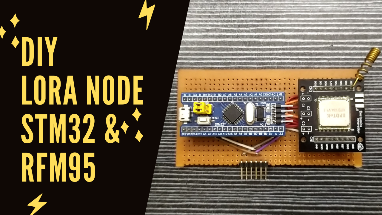 ABP-based LoRaWAN End Node with STM32 & RFM95 TTN How to make LoRa Node