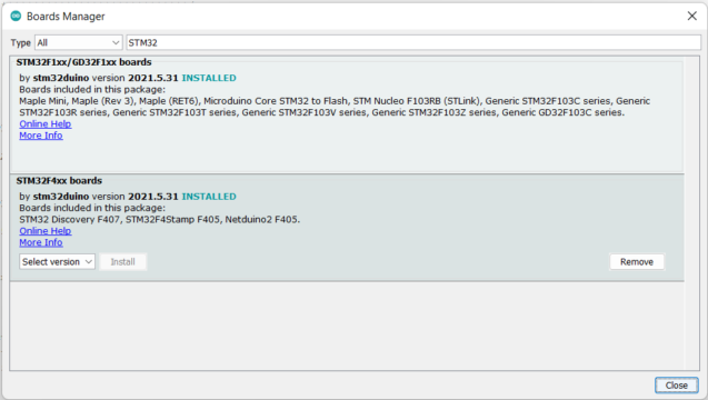 Arduino+STM32+Preferences